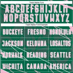 Uniform Sports Soccer Kelly Lines Sublimation Jersey Light Green Custom Pink-White