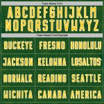 Jersey Sublimation Shape Uniform Custom Green Geometric Soccer Yellow-White Sports