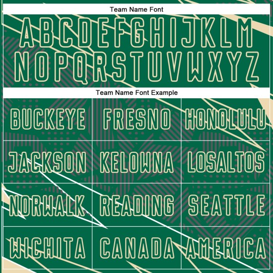 Kelly Soccer Jersey Lines Cream Custom Green Uniform Sports Sublimation