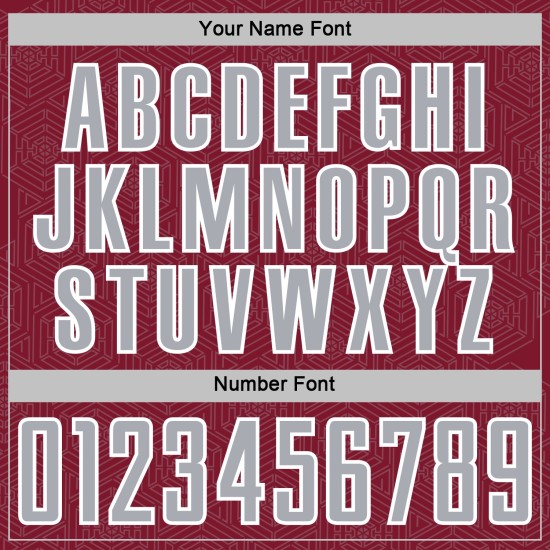 Sublimation Jersey Sports Geometric Crimson Gray-White Soccer Uniform Shape Custom